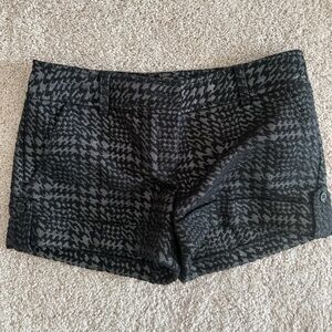 Express Black and Silver Patterned Skirt